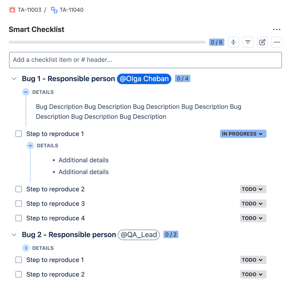 Smart Checklist - Example - Bug Management QA.png