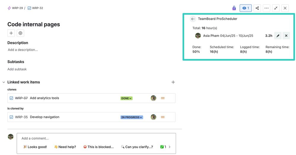 Auto Progress (Scheduled vs Logged Time) .jpg
