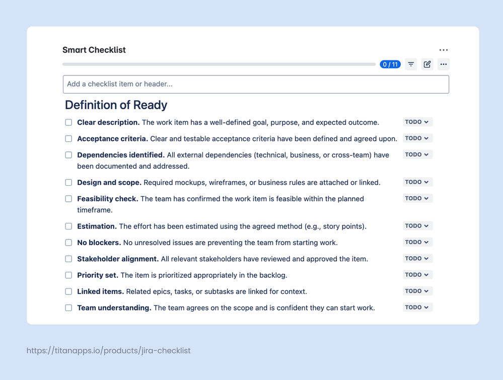 9 - Jira Checklist for the Definition of Ready.png