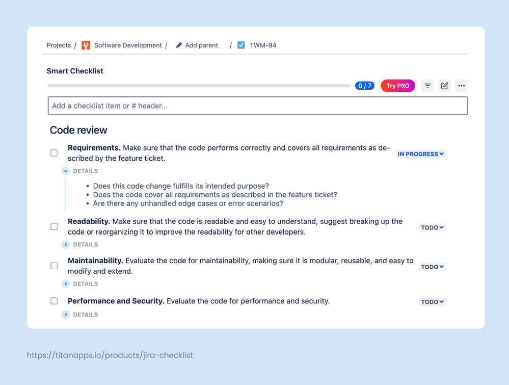 10 - Jira Checklist for Code Review. png.png
