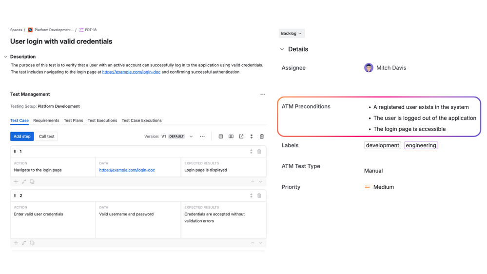 Preconditions field in Test Case work item.png
