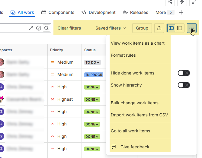 my Jira Cloud Options on All Work Screen - 20260120.png