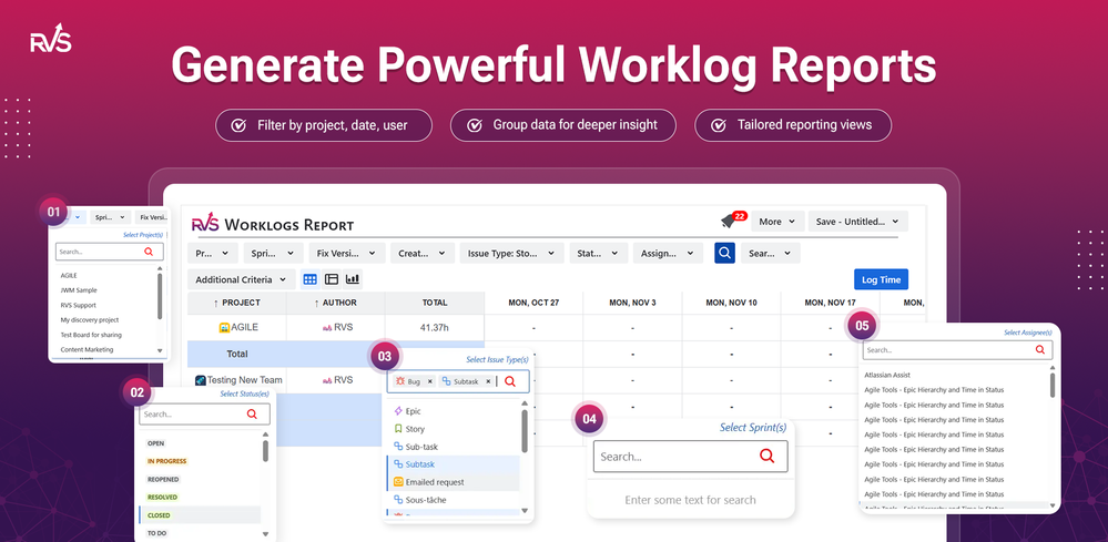 Worklog Time Tracking Filters.png