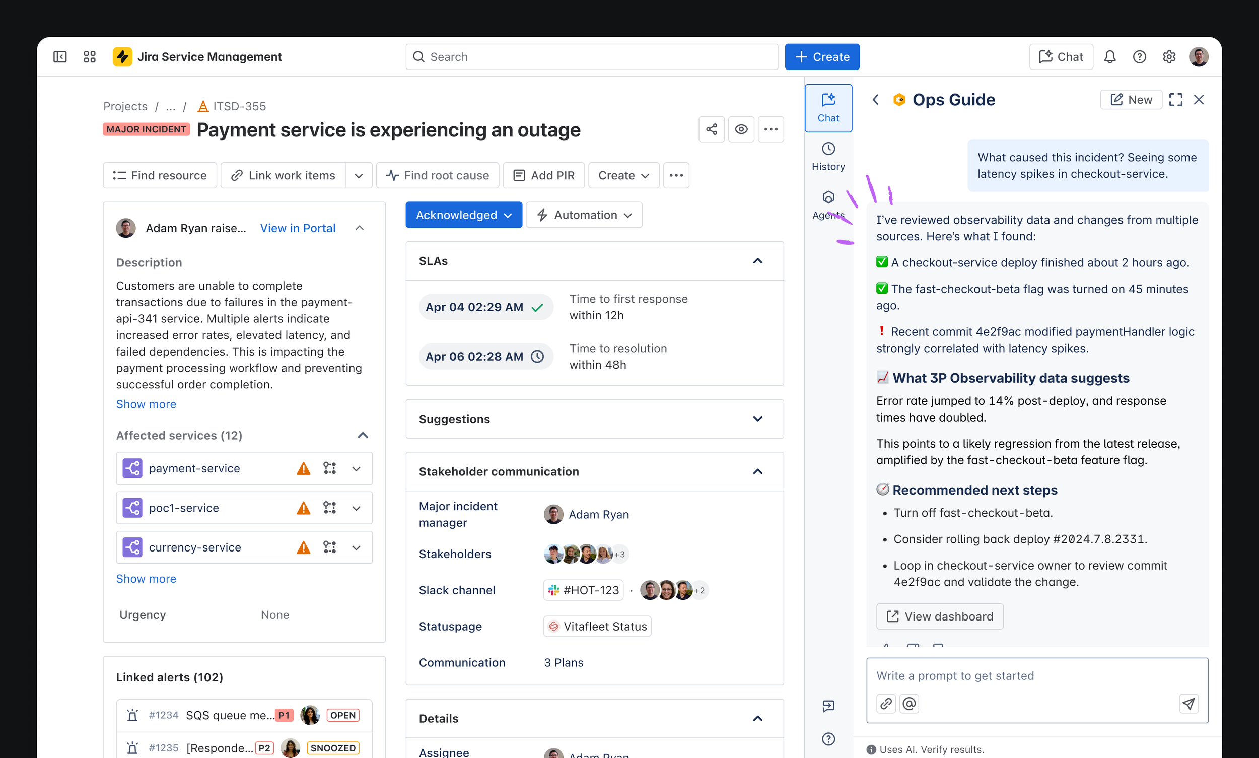 Rovo Ops get New Relic MCP native integration