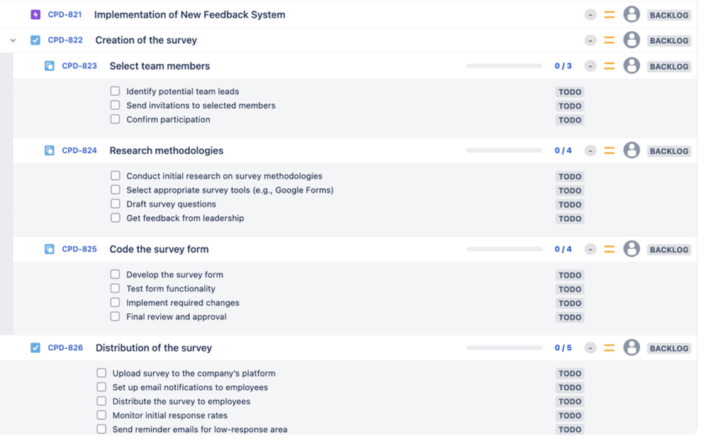 Smart Checklist - Jira Hierarachy example.png