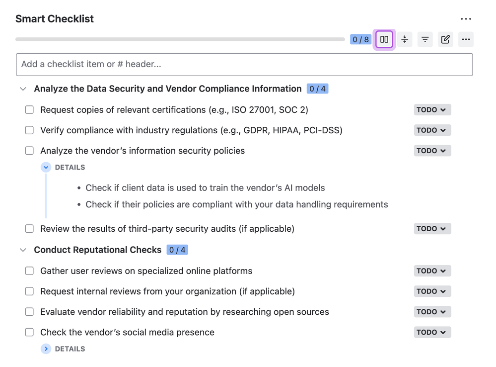 Smart Checklist - Vendor risk assesment.png