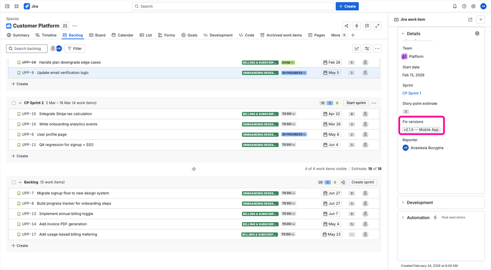 Add issues to the release.png
