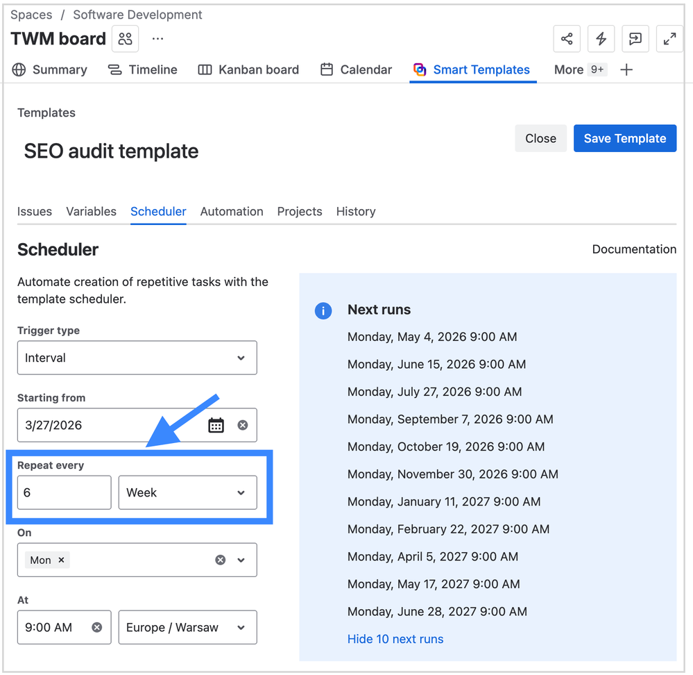 Smart Templates - Schedule example - 6 weeks.png