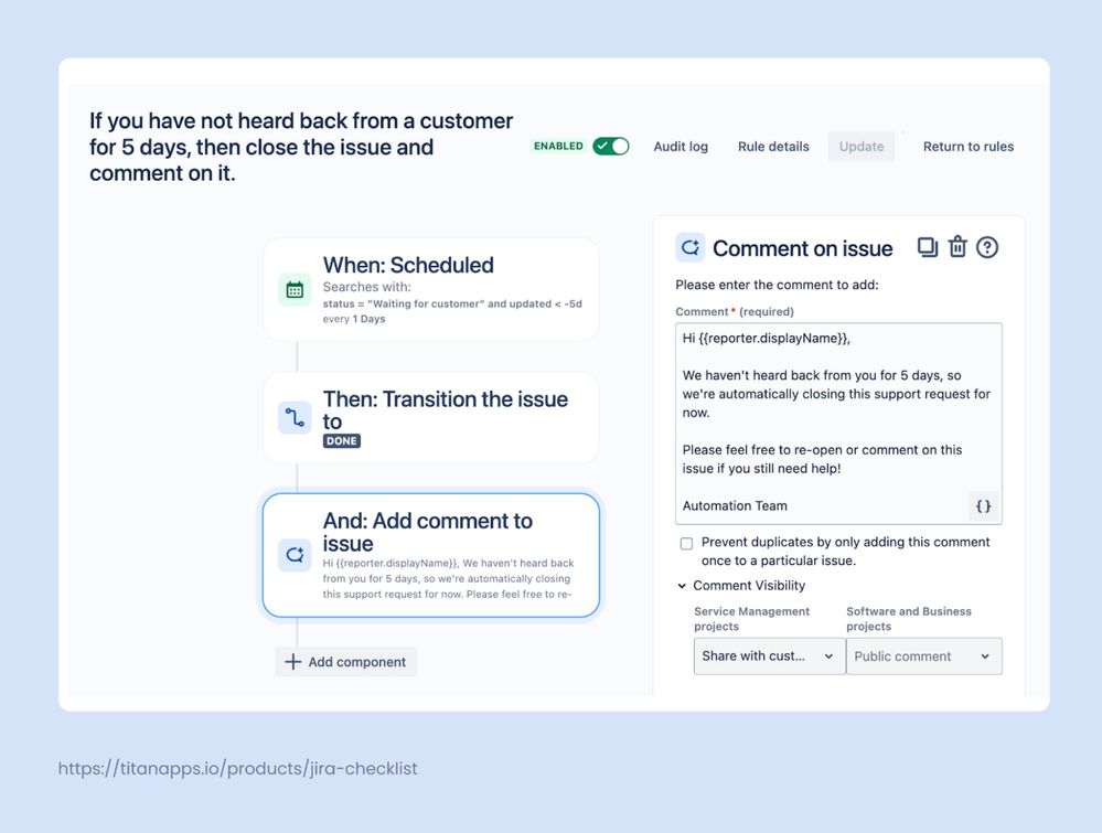 9 - Scheduled automation rule that closes inactive JSM tickets.jpg