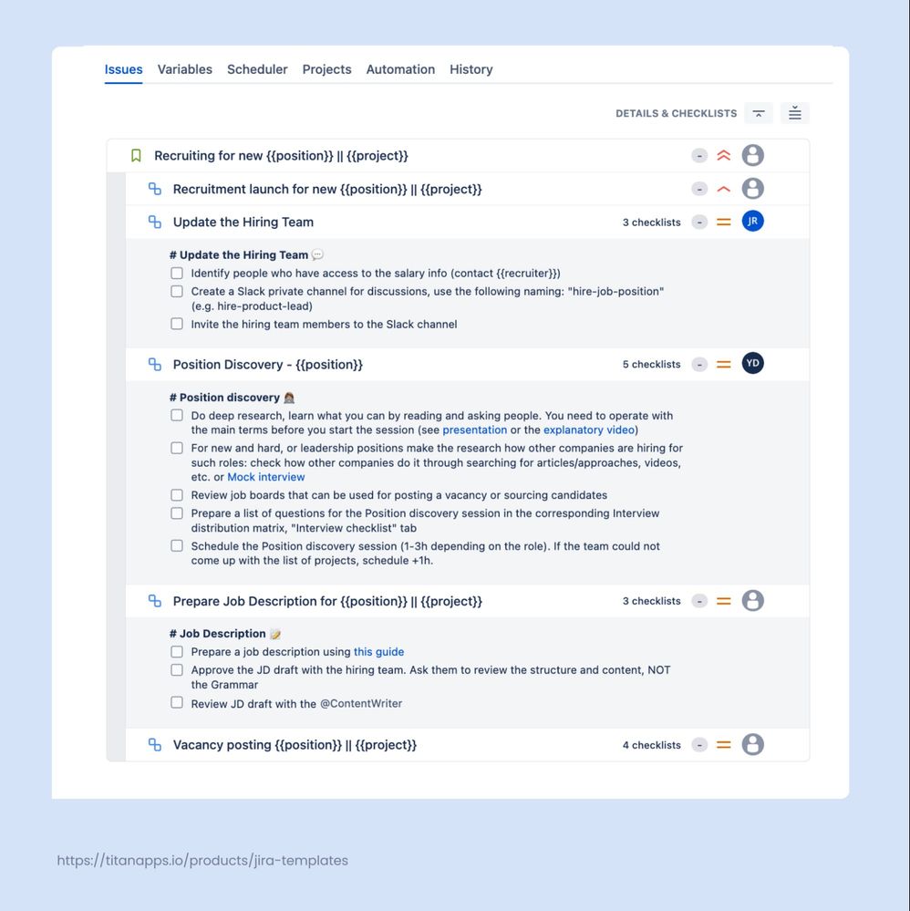 12 - Smart Templates recruitment template with task hierarchy and checklists.jpg