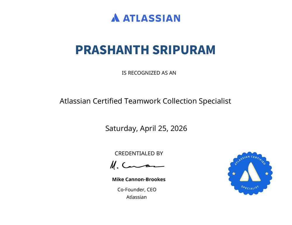 Atlassian Certified Teamwork Collection Specialist certificate.jpg