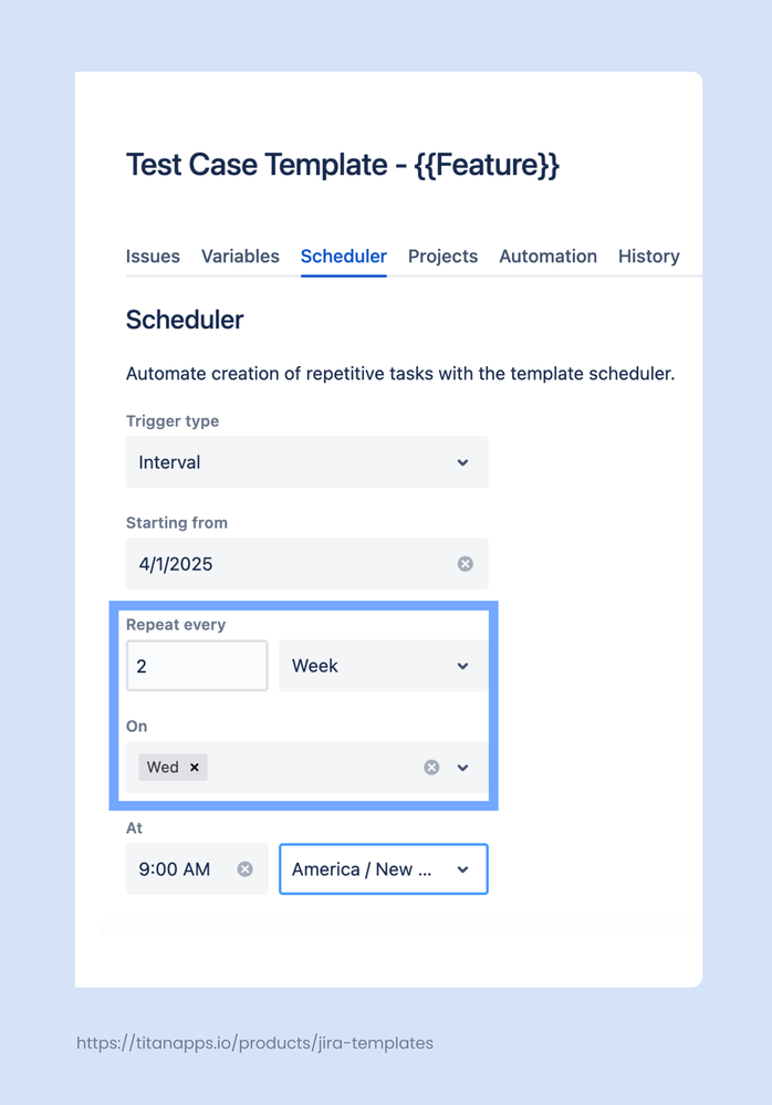 Smart Templates for Jira - Scheduler.png