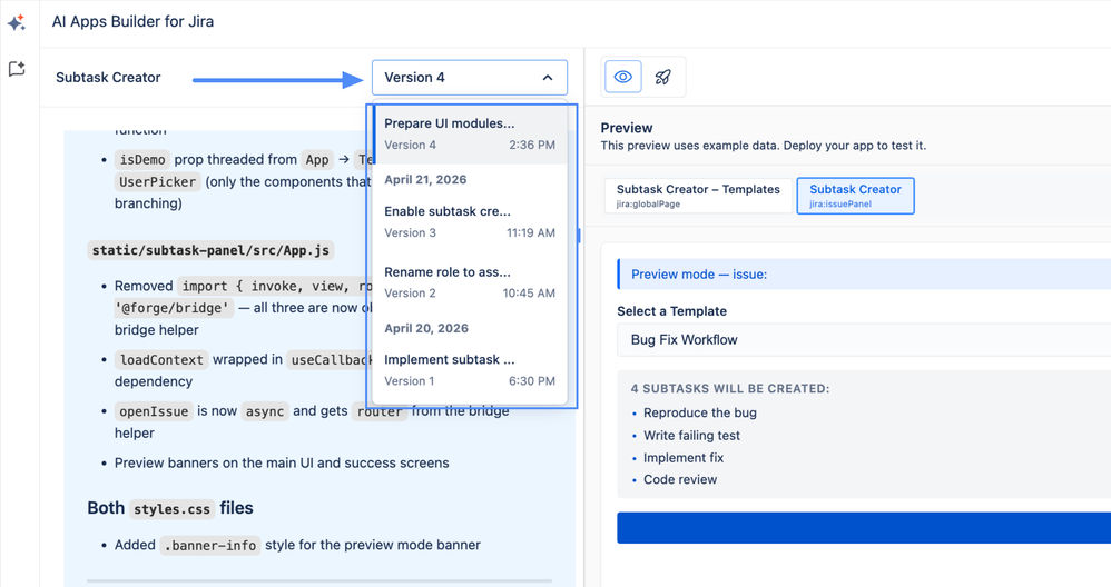 AI-Apps-Builder-for-Jira-version-history.png