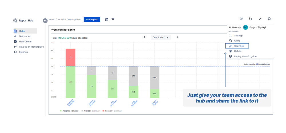 Report Hub — sprint review data chaos.png
