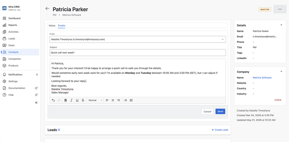 How Mria CRM Gmail Connector works inside Mria CRM for Jira.png