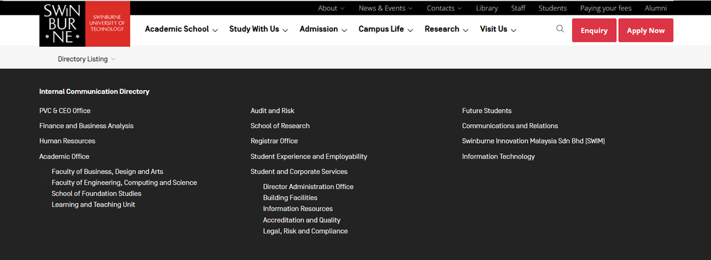 Swinburne Staff Directory.png