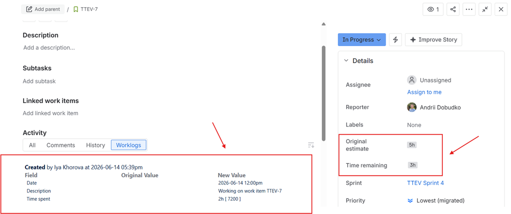 MTC 1.1 - Time spent & remaining time - Jira fields.png