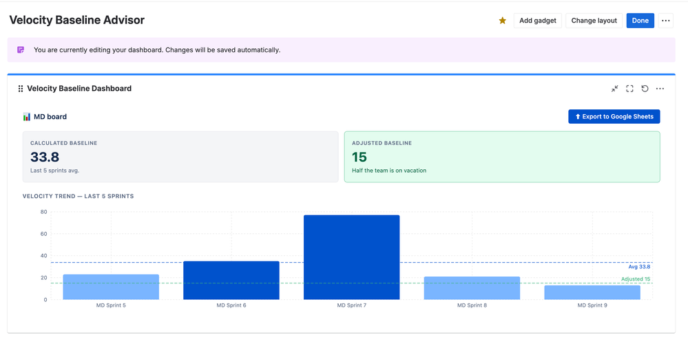 Velocity_Baseline Dashboard_built_with_AI_Apps_builder.png