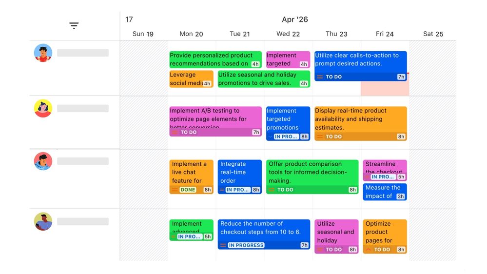 4. Managing team schedules and tracking resource availability.jpg