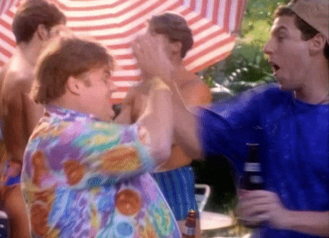 High Five Best Friends GIF by Saturday Night Live (1).gif