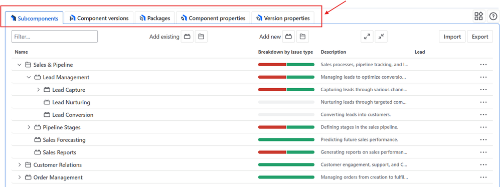 Tabbed Subcomponents page showing app extensions available from one page.png