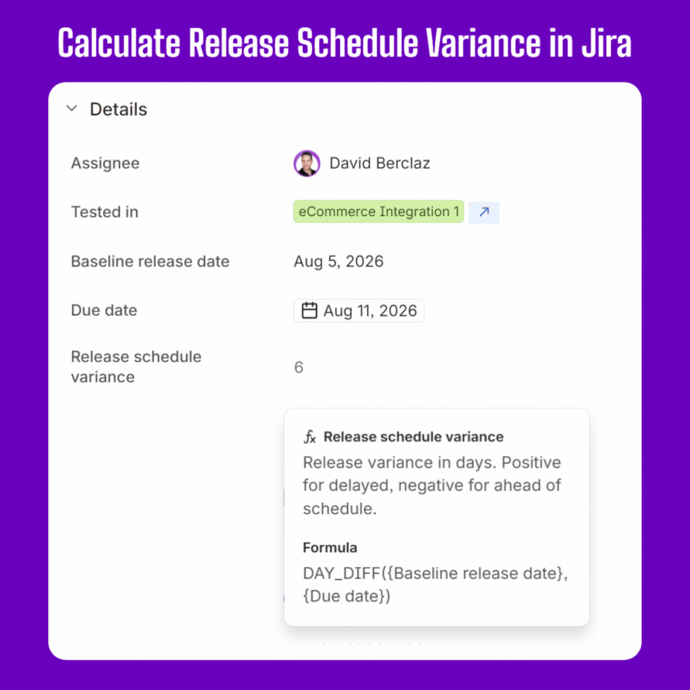 Jira Release Schedule Variance.gif