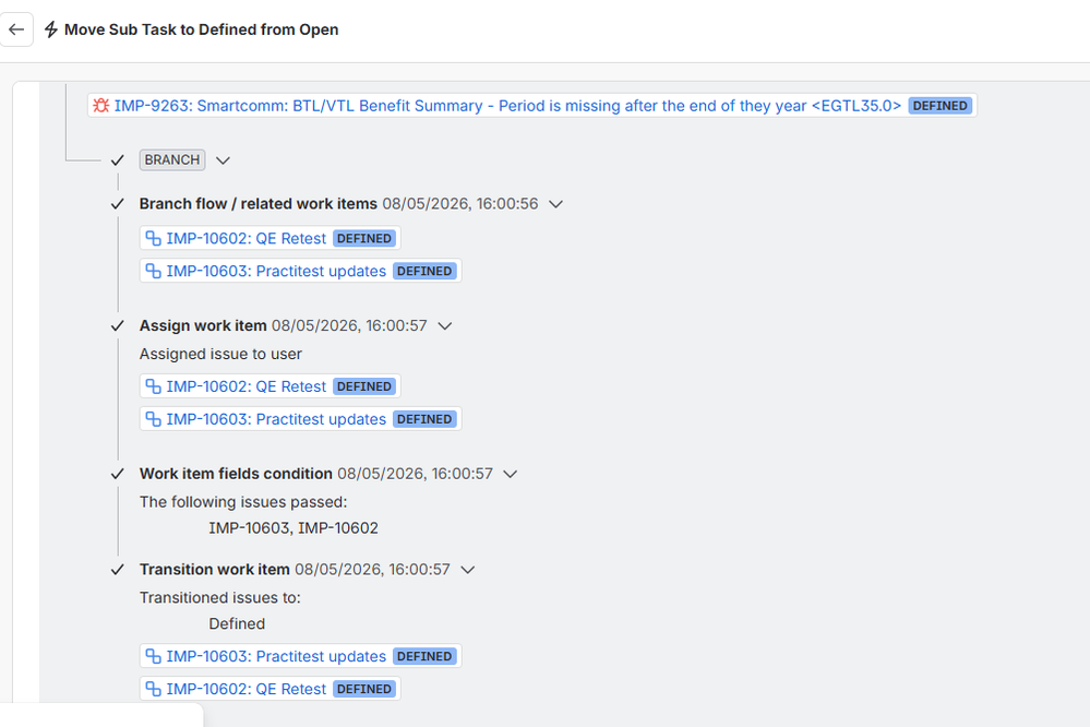 Move to Defined Status assign the Pair to subtask - Successful.png
