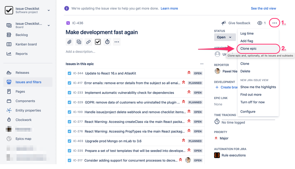 clone-epic-issue-page.png
