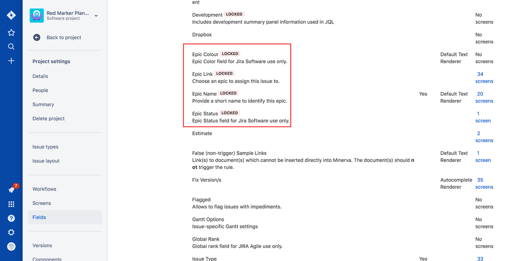 Project Red Marker Planning   Fields   RedMarker JIRA.png