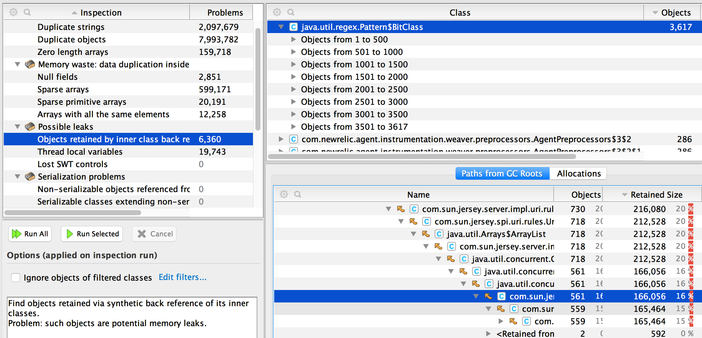 How to easier define memory wasted stuff and detect your bad script