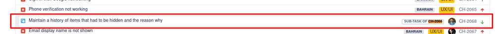 3. CH - Backlog - 'Selected for Dev' Section - Orphaned Sub-task.png