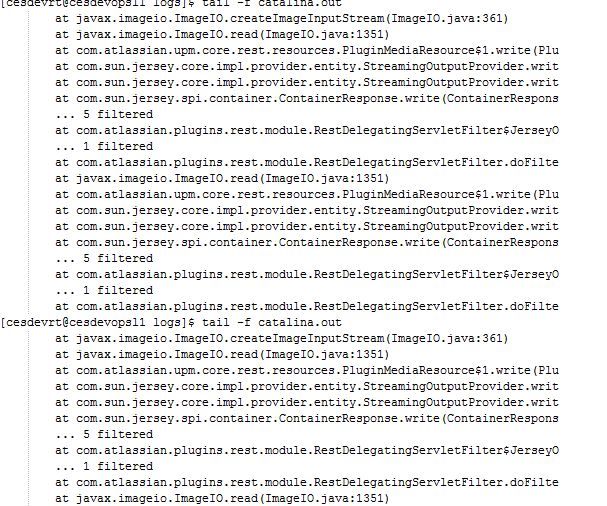 Cataline.out log file of JIRA in CentOS.JPG