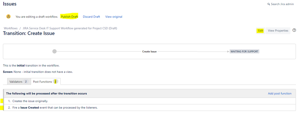 Post Functions - Create Issue - Service Request.PNG