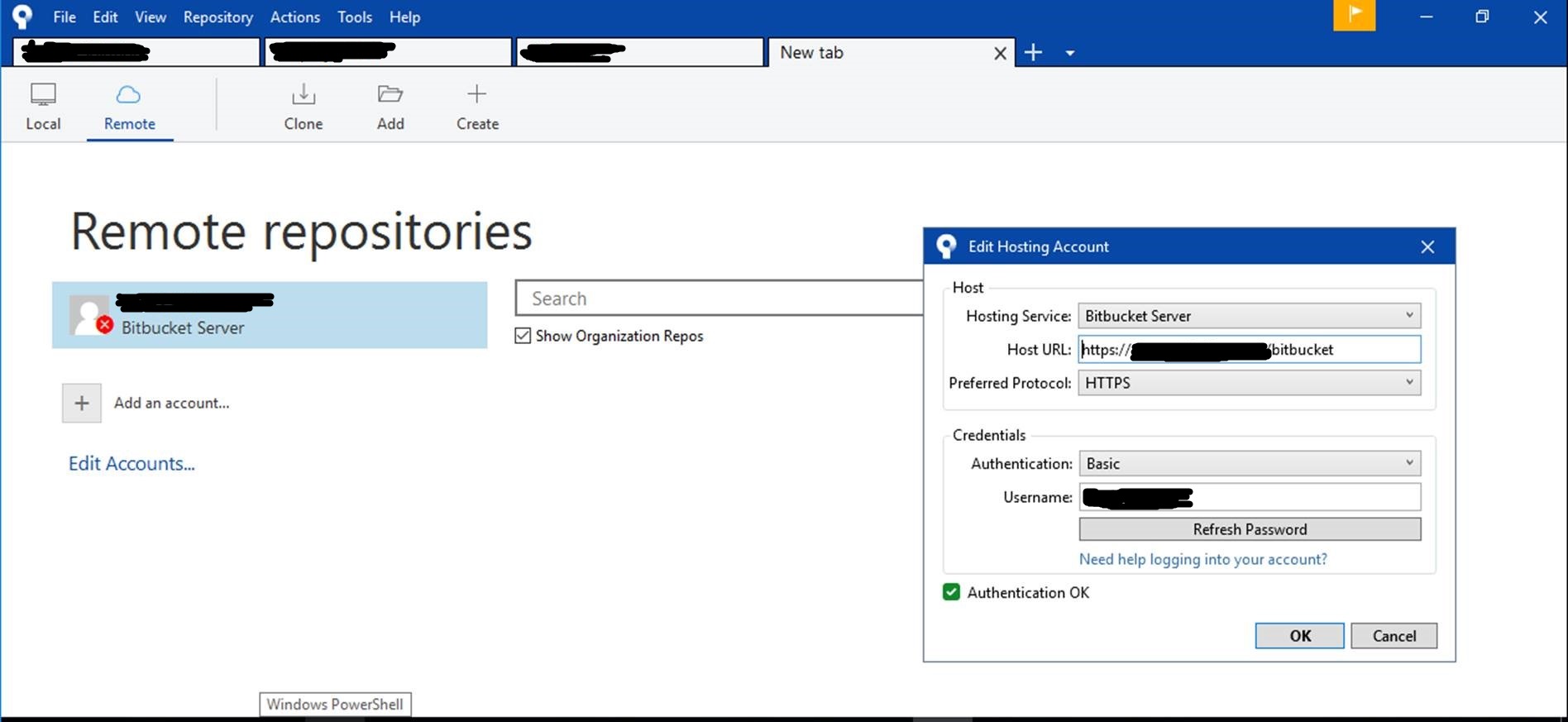 Cannot connect to remote repositories
