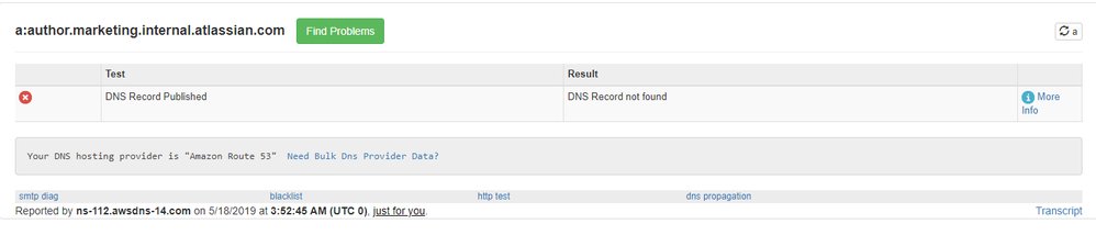 Broken Early Access Link DNS Results_20190517.png