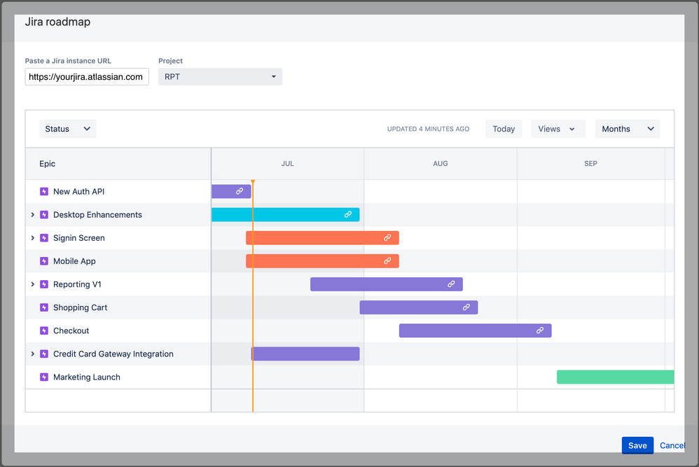 Configure+jira+roadmap+macro