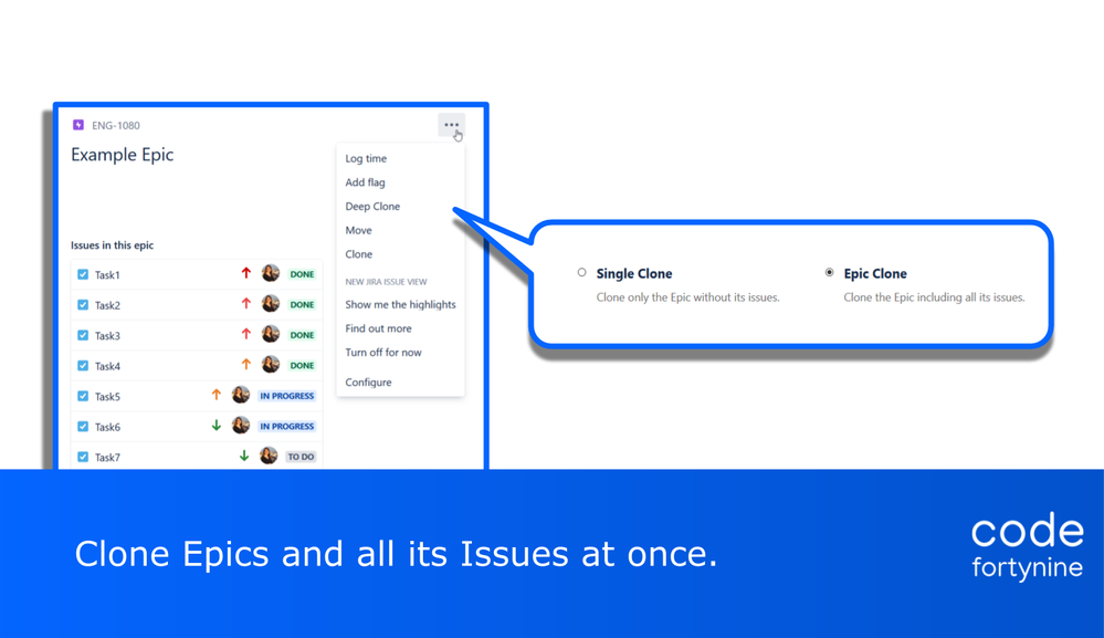 DeepCloneForJiraEpicCloneBulkCloneCodefortynine.png