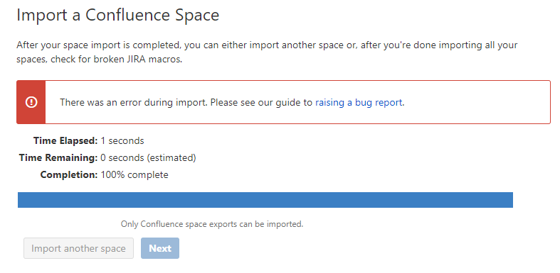 Import from Confluence Cloud Error.PNG