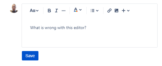 What is wrong with this editor in Jira Service Desk Portal.png