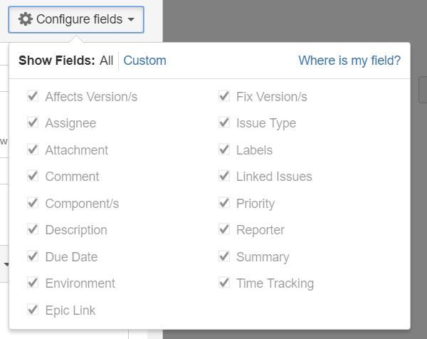configure field without sprint option.JPG