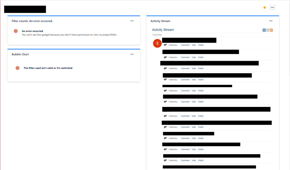 parts order dashboard error.PNG