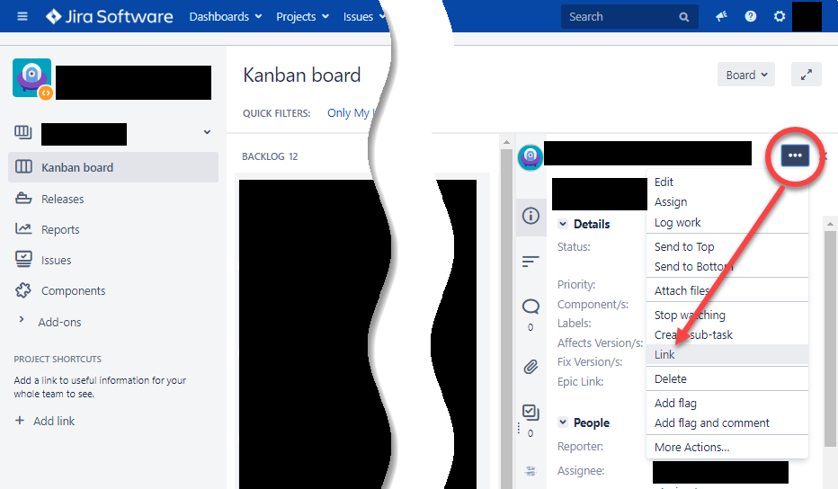 jira forum - issue link in more options menu.png