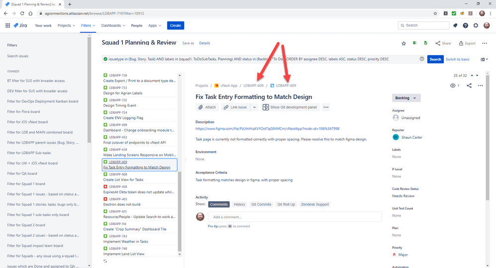 Jira detail view - subtask selected but parent story is active 2020-05-01_9-46-25.png