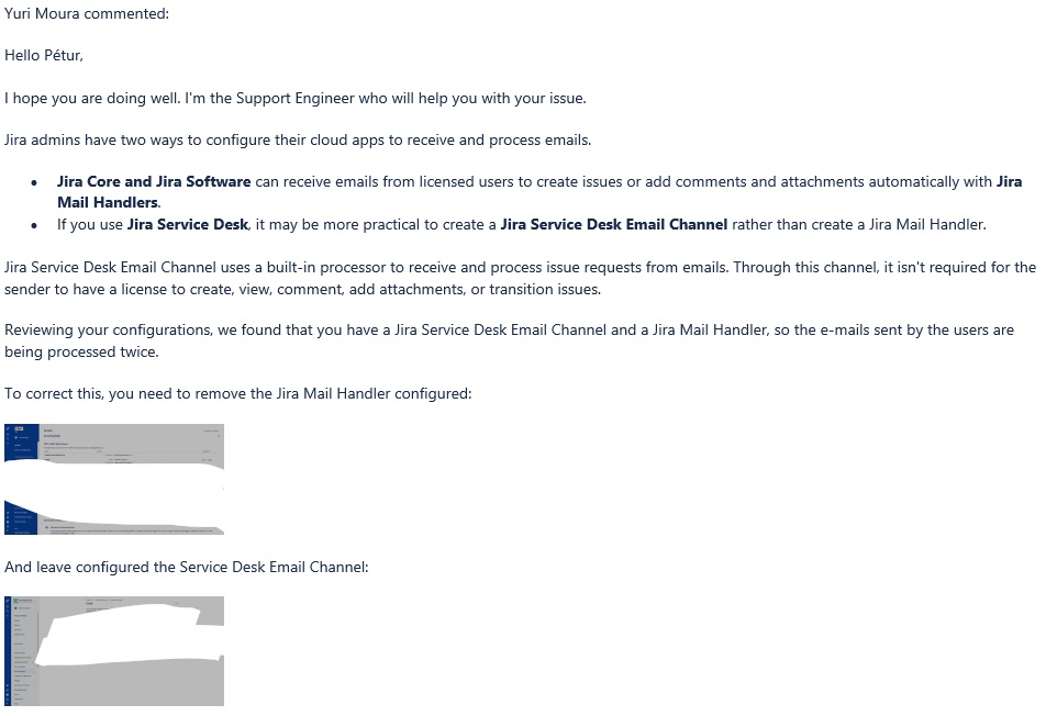 Forwarding email creates duplicate issues