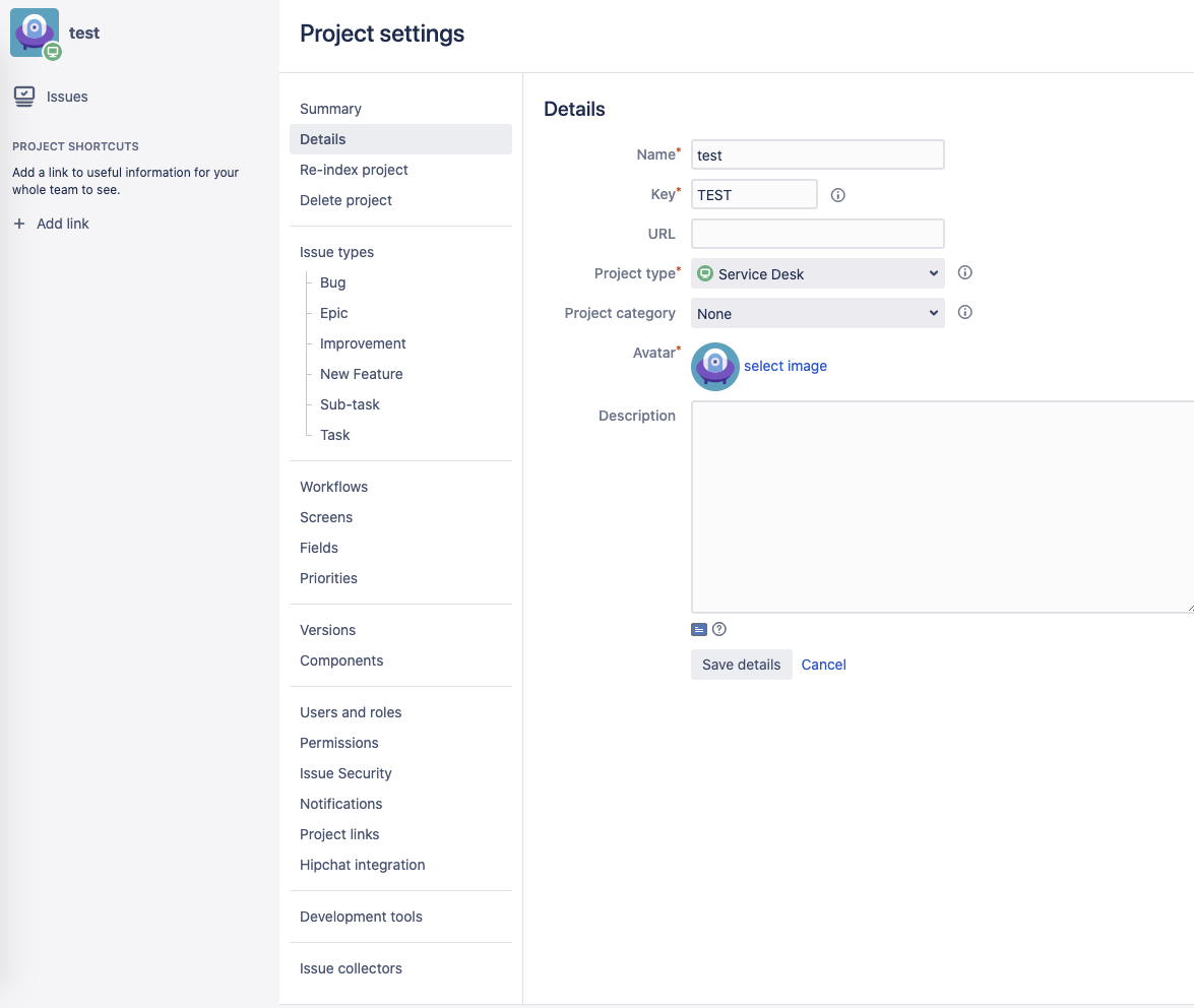 Solved: Reinstalled JSD, not seeing project settings or ab...