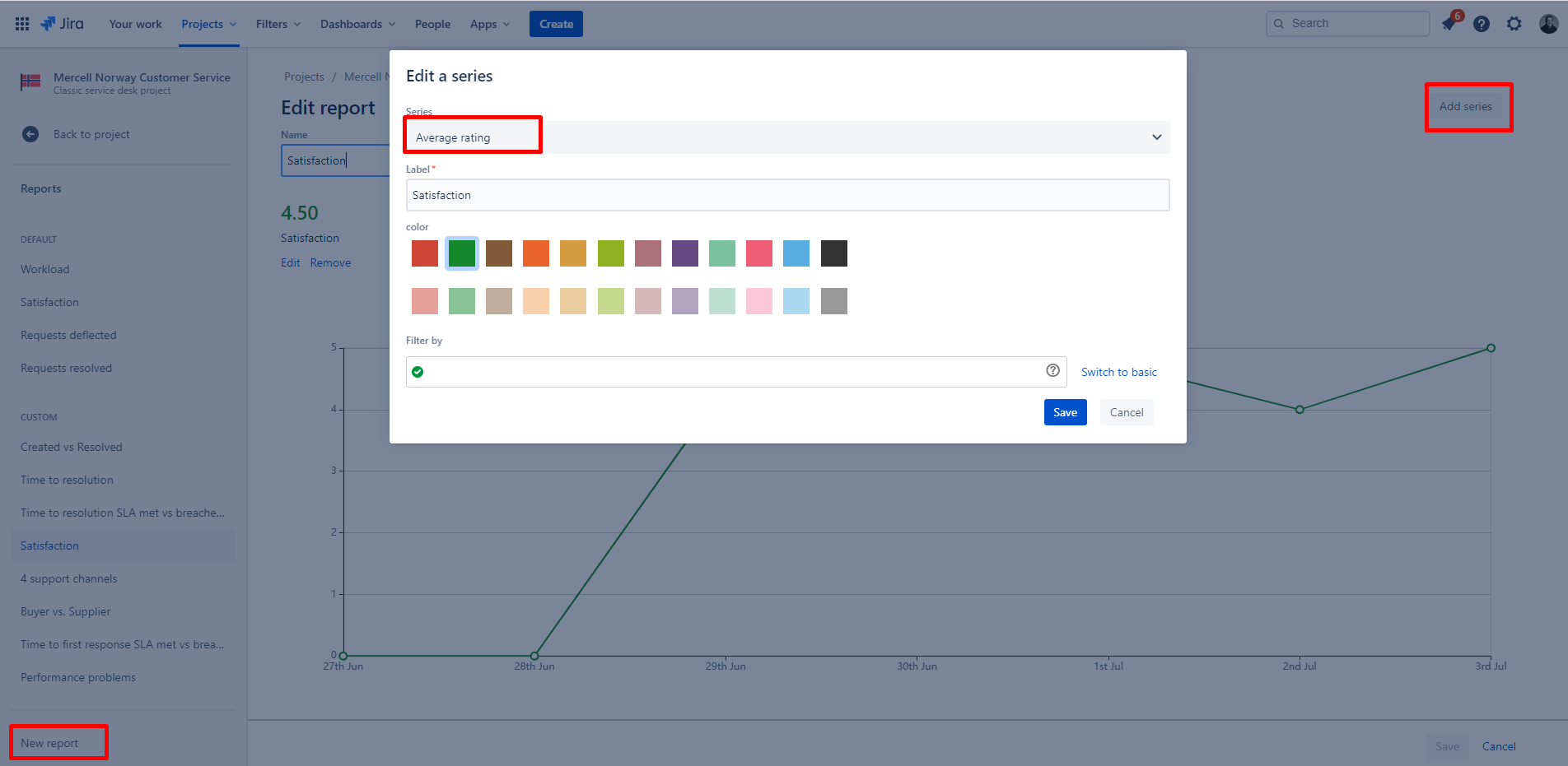 Solved Using Pie Chart Gadget with jira service desk cust...