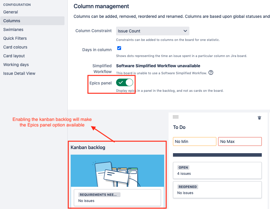 How to hide Epics from Kanban view?