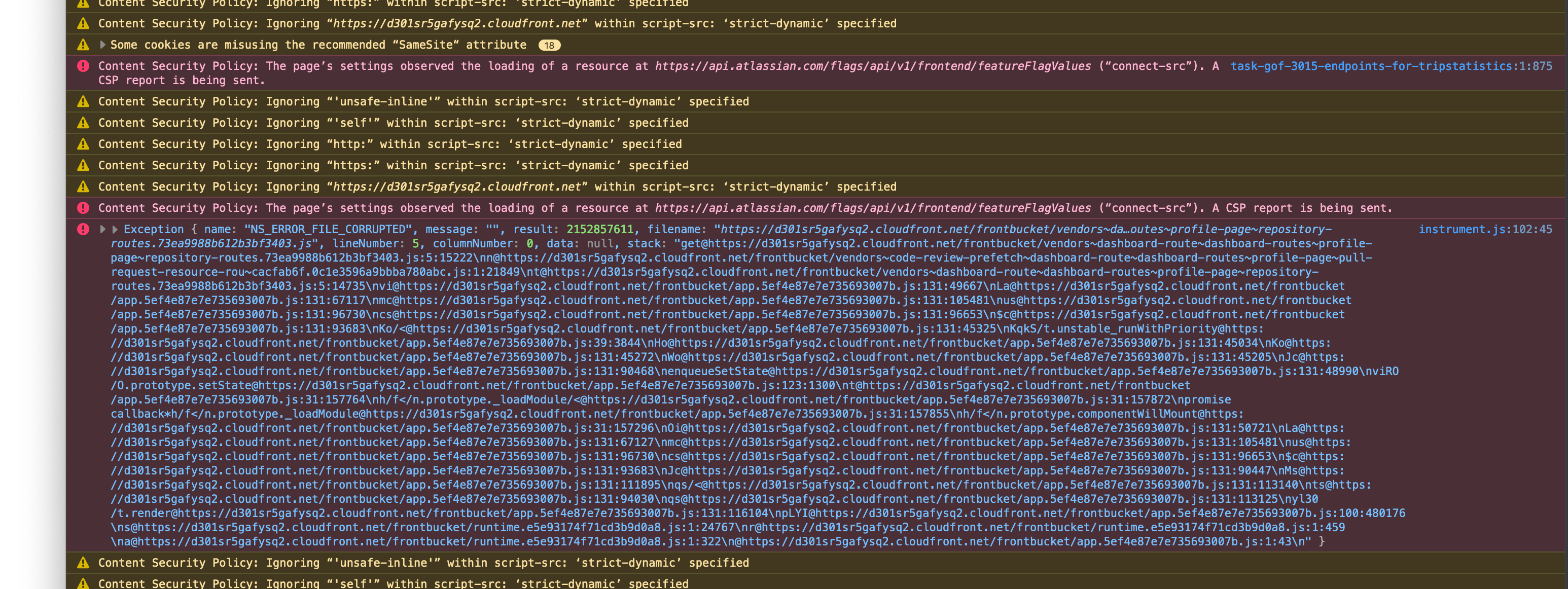 Bitbucket and Jira not working on Firefox/Linux