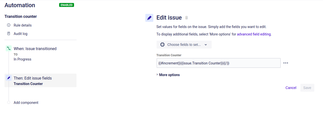 Solved: Increment Custom Field on Transition