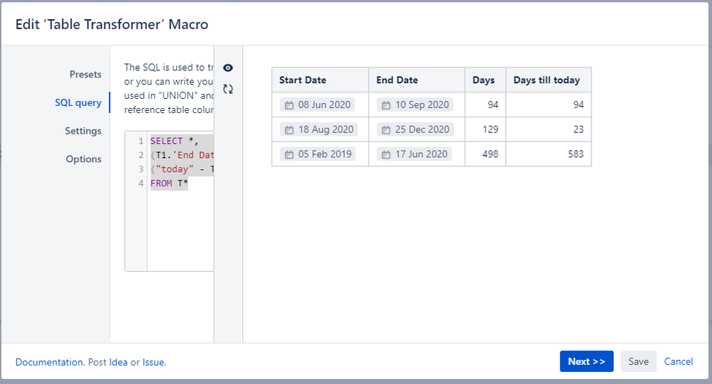 Duration Calculation Between Two Dates In Confluen